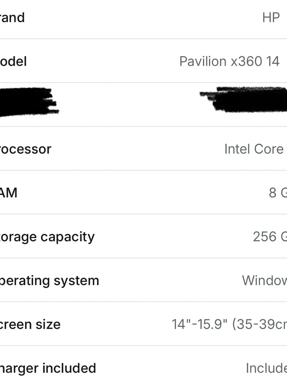 HP Pavilion 360 14in